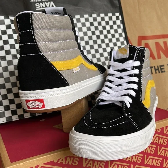 Vans BMX Sk8-Hi Black/Grey/Gold Women’s sneakers - Picture 10 of 16